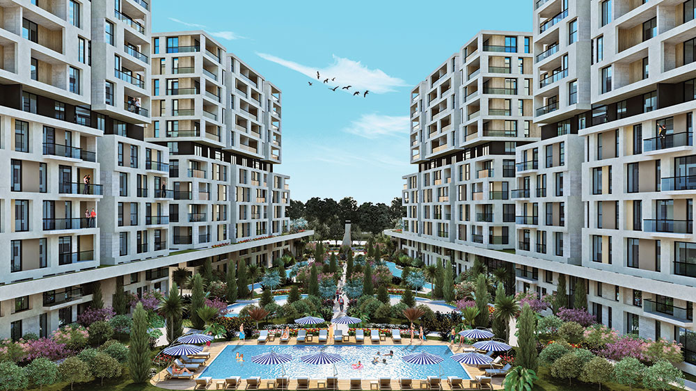 Westside İstanbul'da Satılık 3+1 Peyzaj Manzaralı Lüks Daire